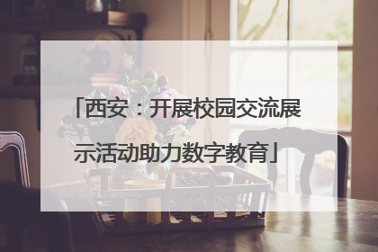 西安：开展校园交流展示活动助力数字教育