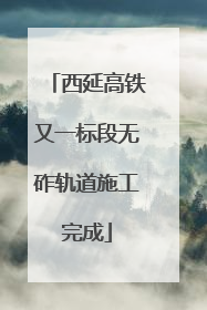 西延高铁又一标段无砟轨道施工完成