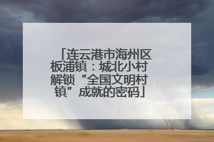 连云港市海州区板浦镇：城北小村解锁“全国文明村镇”成就的密码