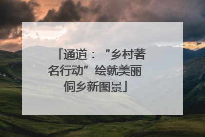 通道：“乡村著名行动”绘就美丽侗乡新图景