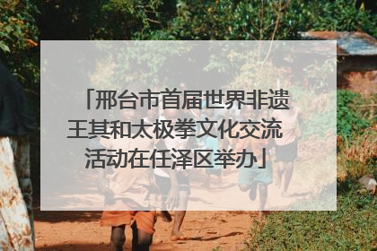 邢台市首届世界非遗王其和太极拳文化交流活动在任泽区举办