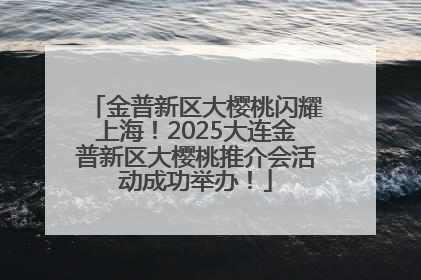 金普新区大樱桃闪耀上海！2025大连金普新区大樱桃推介会活动成功举办！