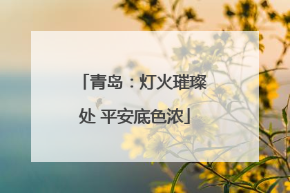 青岛：灯火璀璨处 平安底色浓