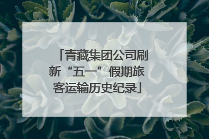 青藏集团公司刷新“五一”假期旅客运输历史纪录