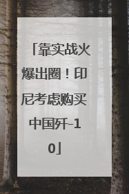 靠实战火爆出圈！印尼考虑购买中国歼-10