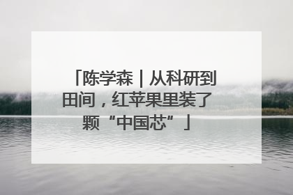 陈学森｜从科研到田间，红苹果里装了颗“中国芯”