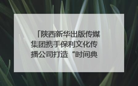 陕西新华出版传媒集团携手保利文化传播公司打造“时间典藏”数字艺术馆