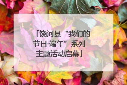 饶河县“我们的节日·端午”系列主题活动启幕