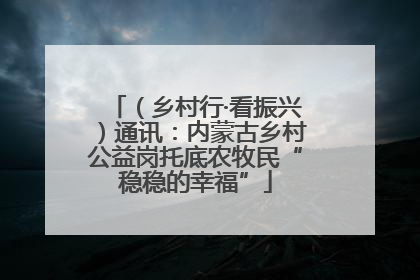 （乡村行·看振兴）通讯：内蒙古乡村公益岗托底农牧民“稳稳的幸福”