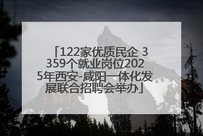 122家优质民企 3359个就业岗位2025年西安-咸阳一体化发展联合招聘会举办