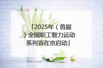 2025年（首届）全国职工智力运动系列赛在京启动