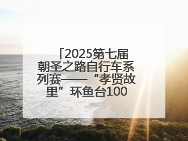 2025第七届朝圣之路自行车系列赛——“孝贤故里”环鱼台100公里挑战赛启幕